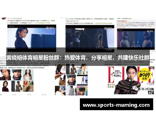 黄晓明体育明星粉丝群：热爱体育，分享明星，共建快乐社群